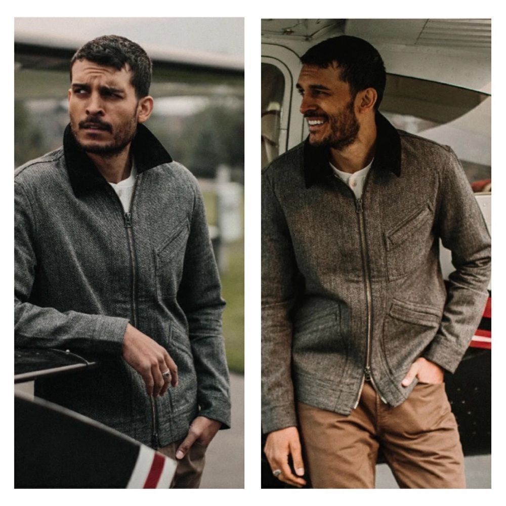 Taylor Stitch The Ignition Jacket in Indigo Salt & Pepper full zip chore jacket - Picture 3 of 12